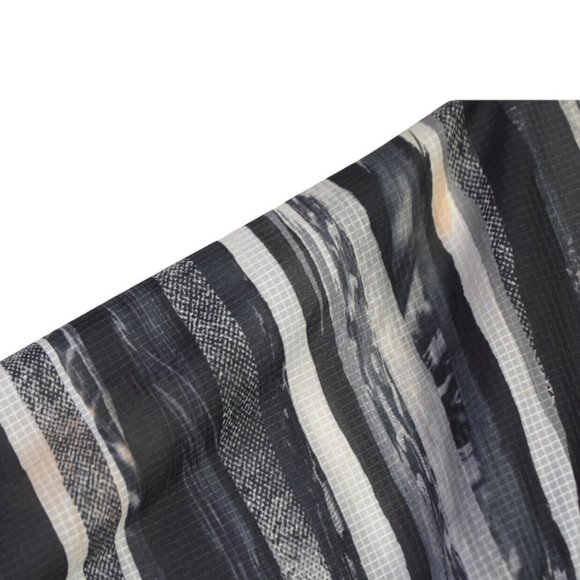 Lululemon Assemblage Jacket M Womens Stripe Rain Snap Button Lab Hoodie Pockets - Picture 7 of 11